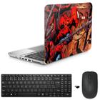 Adesivo Notebook 13,3" Spider/Tecl/Mouse Preto