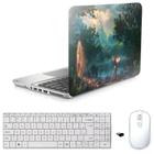 Adesivo Notebook 15" Bruxa Teclado Mouse Branco