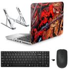 Adesivo Notebook 15" Spider/Sup/Tecl/Mouse Preto