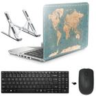 Adesivo Notebook 15,6" Mapa 3/Sup/Tecl/Mouse Preto