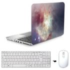 Adesivo Notebook 17" Cosmos B3 Teclado Mouse Branco