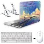 Adesivo Notebook 17" Impressionismo/Sup/Tecl/Mouse Branco