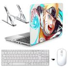 Adesivo Notebook Asus 14" Naruto/Sup/Tecl/Mou Branco