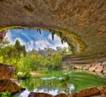 Adesivo Paisagem Caverna Lago Papel Parede Natureza GG443