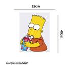 Adesivo Para Porta Bart Simpson Mod 01 - Lojinha Da Luc