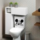 Adesivo para Vaso Sanitário Mickey Decoração Casa Adesivo de Parede Adesivo de Porta