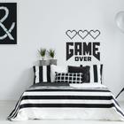 Adesivo Parede Quarto Infantil Frase Video Game 55x60cm - Quartinhos