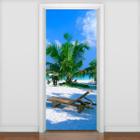 Adesivo Porta Praia 4 - 215x98cm Mix Adesivos