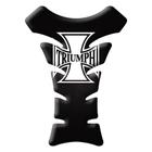 Adesivo Protetor Tanque Triumph Logo Resinado 3D 18x13cm