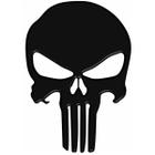 Adesivo Punisher Carro Moto Capacete Preto Resinado