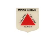 Adesivo Resinado Em Escudo Da Bandeira De Minas Gerais