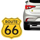 Adesivo Route 66 Emblema Resinado Universal Varias Cores