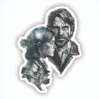 Adesivo Sticker Vinil Impermeável The Last of Us Ellie e Joel