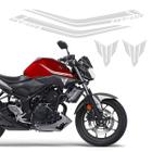 Adesivo Yamaha Mt-03 2016/2018 Faixas Tanque Prata Resinado