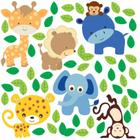 Adesivo Zoo Safari Animais Girafinha Selva Infantil C57 - Quartinho Decorado
