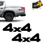 Adesivos 4x4 L200 Outdoor 2020 Glx Emblema Lateral Preto