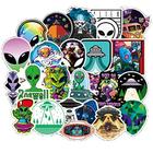 Adesivos de Alien 50 Pçs ET UFO para Garrafa Água Laptop Mala Carro Bicicleta - Vinil Waterproof - Incholl