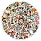 Adesivos de Anime One Piece - 100 Peças à Prova d'Água para Bagagem, Notebook e Mais