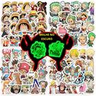 Adesivos de Anime One Piece - 100 Peças à Prova d'Água para Bagagem, Notebook e Mais