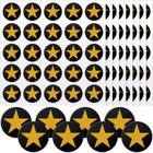 Adesivos de capacete Leinuosen Star Football Baseball Hockey 2cm