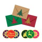 Adesivos de envelope de Natal ZWZIOO 120 unidades para árvore de Natal