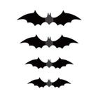 Adesivos de Parede 3D de Morcego de Halloween - PVC Preto - Decoração DIY para Festa