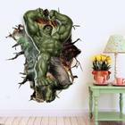 Adesivos de parede Decalques murais Avengers Hulk Anime 60x90cm - Wokex