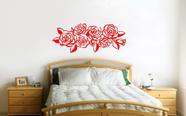 Adesivos Decorativo de Parede Buque de rosas Vermelho