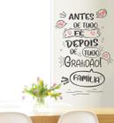 Adesivos Decorativo De Parede Frase Antes De Tudo Fé