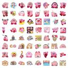 Adesivos fofos Kirby - 60 Peças à Prova d'Água para Garrafa e outros