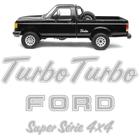 Adesivos Ford F-1000 1993/1995 Turbo Super Série 4x4 Prata