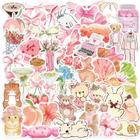 Adesivos FYFDLLTF Coquette Pink Bows Vintage Aesthetic x50