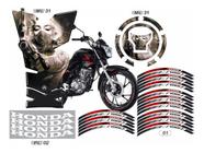 Kit Adesivos Friso E Pleter Roda Honda Biz 125 Personalizado