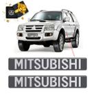 Adesivos Mitsubishi Pajero Sport 2009 Emblema Porta Grafite