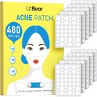 Adesivos para acne LitBear Pimple Patch Bulk 480 adesivos de 3 tamanhos