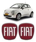 Adesivos Para Fiat 500 2009/2017 Emblemas Vermelho Genérico