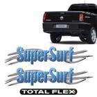3 Emblemas Adesivos Super Surf da Saveiro G3 G4 - Hiper Acessorios
