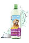 Aditivo de água dental TropiClean Fresh Breath Dog - Ambientador de hálito para cães para suporte de quadril e articulações, 33,8 onças