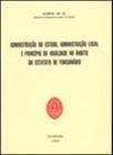 Administracao Do Estado, Administracao Local E Principio Da Igualdade No Ambito Do Estatuto De Funci