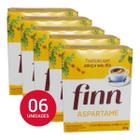 Adoçante Em Pó Aspartame Finn 300 Un De Sachê Diet 6 Caixas