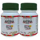 Adoçante Stévia 20g Color Andina 100% Natural 2 Potes