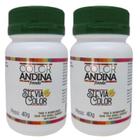 Adoçante Stévia 40g Color Andina 100% Natural 2 Potes