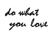 Adorno De Parede Do What You Love - 61cm - Toque 3D - Cor: Preto