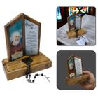 Adorno Oração De Mesa Com Terço Padre Pio - FORNECEDOR 6