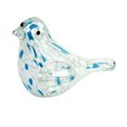 Adorno Pássaro Vidro Azul 10cm - ACASA