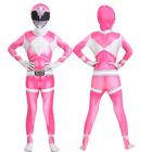 Adulto Criança Cosplay Poderoso Morphin Power Rangers Máscara De Super-herói Macacão Zentai Terno - MINISO