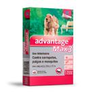 Advantage Max 3 Antipulgas e Carrapatos Cães E Gatos 10Kg Até 25Kg Bayer