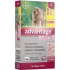 Advantage MAX3 2,5 mL Elanco para Cães de 10 a 25 Kg - 3 Bisnagas