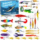 Advent Calendar Fishing Lure Set 2024 SenzJX 24 dias de Natal