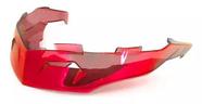 Aerofolio spoiler racing duotech kyt tt course transparente vermelho